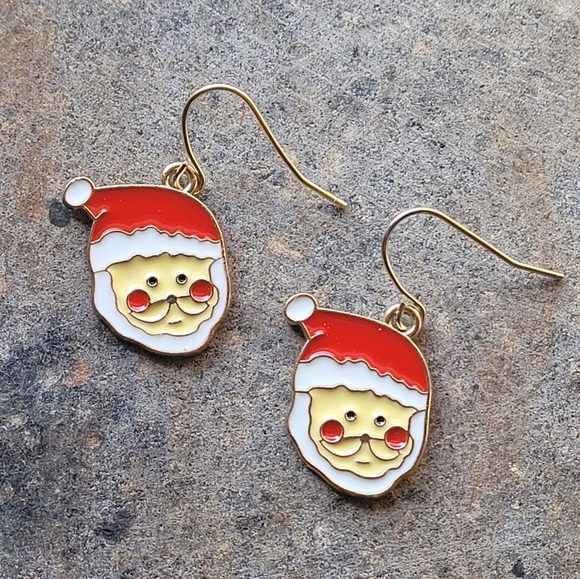 Jewelry - Santa Holiday Christmas Earrings